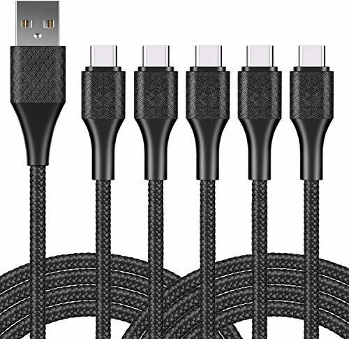 5 Cable Usb Tipo Ft Rapida 3a 6 Pie Rapido Para Samsung S20