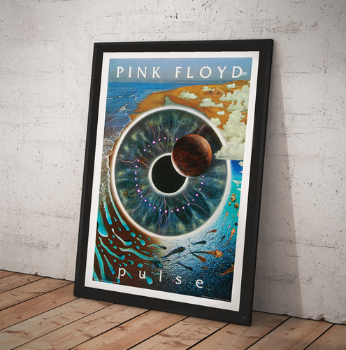Cuadro Lamina Poster Pink Floyd Pulse Promo 2 Retro Vidrio