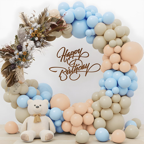 Guirnalda de globos de látex azul Celebratetime arco set baby shower fiesta decoración para bautizo cumpleaños globo decoración multi tamaño globos