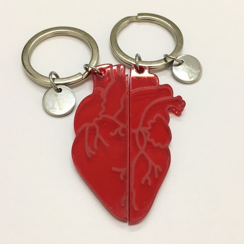 Llaveros Para Parejas Personalizados Corazón Regalo Novios