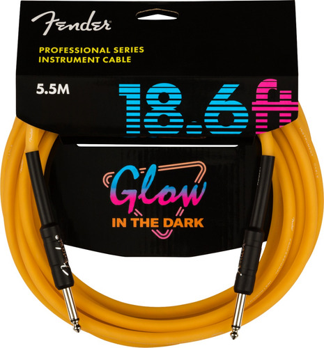 Cable Pl Fender Pro Series 5.5mts Naranja Luminicente