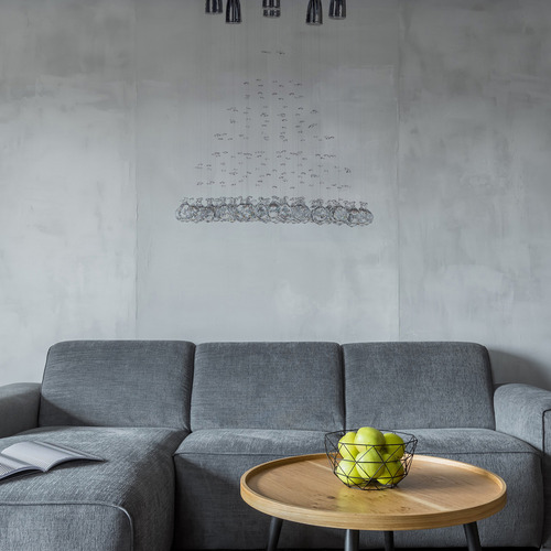Candil Colgante Gamalux Williams Krystal Pirámide De 8 Luces