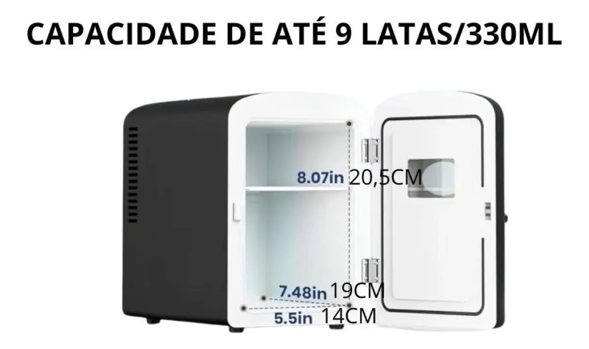 Frigidaire Mini Geladeira 6 L 9 Latas 110v Ac/12v Dc