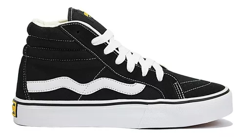 Tênis De Skate Hi Top Old School Preto Mad Rats