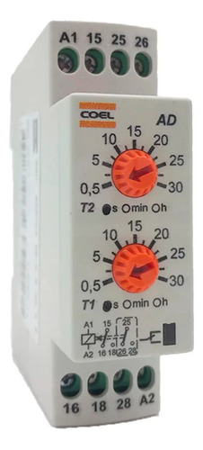 Rele Temporizador Cíclico Coel 220v 30s 2 Ajustes A2d D
