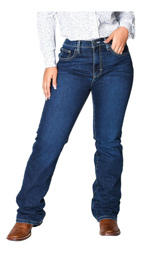 Jeans Mujer High Rise Estilo Western