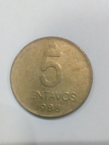 Moneda De 5 Centavos De Austral Año 1988