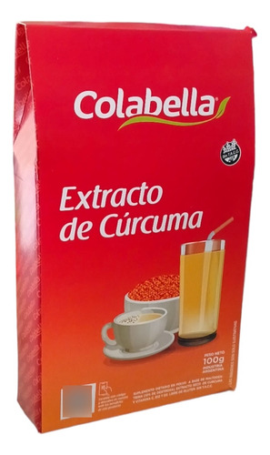 Cúrcuma En Polvo P Preparar Bebida Colabella 100g Sin Tacc