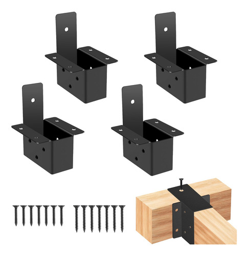 Kit De 4 Soportes Para Pérgola De 4 X 10 Cm