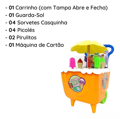 Carrinho De Sorvete Tilin – Maior Loja de Brinquedos da Região