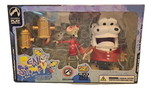 Palisades Toys Ren & Stimpy Fire Dogs Wizard World Exclusive