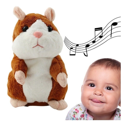Pelúcia Hamster Rato Que Repete Fala E Dança ( Brinquedo )