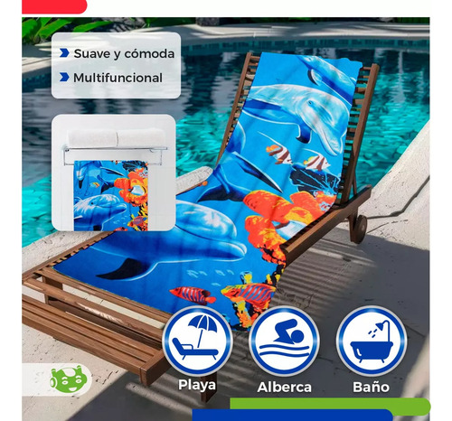 2 Toallas De Microfibra Para Playa Baño Secado Rápido Summer