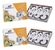 Comprar Kit 2 Conjunto Sobremesa Aço Inox Tigela E Colheres