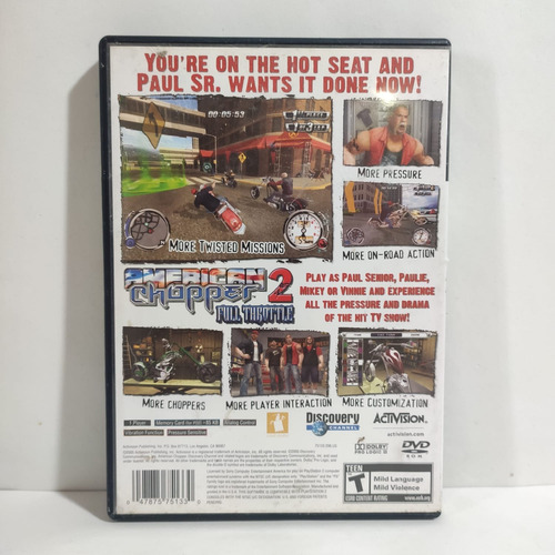 American Chopper 2 Full Throttle Original Ps2 (Usado)