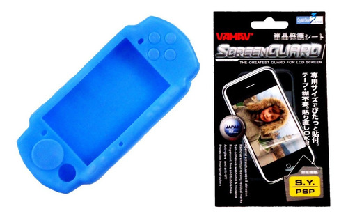 ¡¡¡ Kit Funda De Silicón Y Mica Para Psp Slim !!!