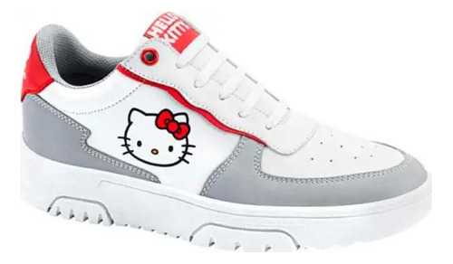 Tenis Básico Casual Dama Hello Kitty 1111043 Moda Plataforma