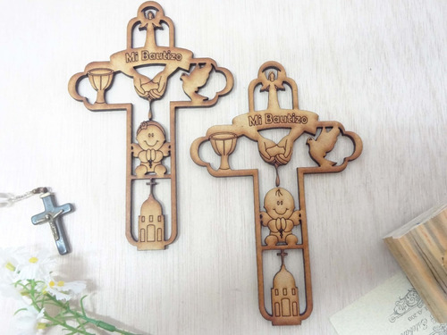 Cruces Bautizo Recuerdo Eventos 12 Cm Alto, Kit 20pzas