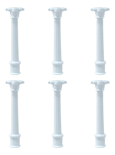 6x Mini Columnas Modelo Estatuas Griegas Clásicas 3,5 Cm