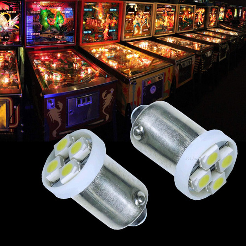Bombilla Led Bayoneta Verde 6.3v 10pcs 4smd Para Pinball