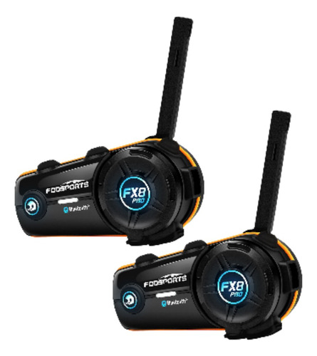 Intercomunicador  Fx8 Pro Para Moto Fodsports X2 Dual