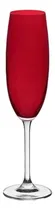 Comprar Jogo 6 Taças Cristal Vermelho Carmim Champagne 220ml Bohemia