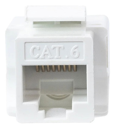 Conector Jack Fêmea Rj45 Cat6e Branca Keystone (com 10 Unid)