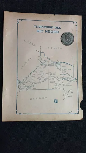 comprar Mapa Antiguo Territorio Del Rio Negro Correos Y Telegrafos
