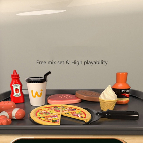 Juego De Cocina De Juguete Para Niños, Pizza, Muslos De Poll