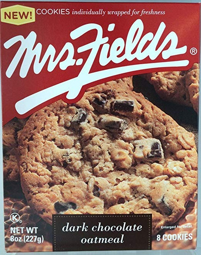 Mrs. Fields Suave Al Horno Galletas De Avena Oscuras Del Cho