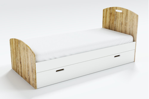 Cama Una Plaza Nordica Con Carro 190 X 80 - Nordica