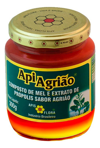 Mel Própolis Agrião Apiagrião Vitaminas A C 300g Apis Flora