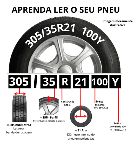 Kit 2 Pneu 305/30r21 P-zero Pirelli 100y Aro 21