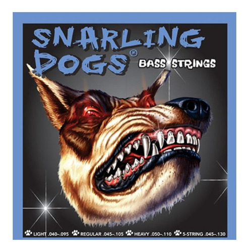 Cuerdas Para Bajo Eléctrico Snarling Dogs Light .040  .095