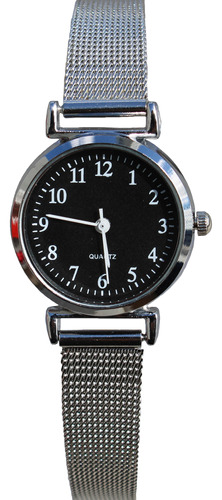 Reloj De Dama Clásico En Acero Inoxidable Plateado Vintage