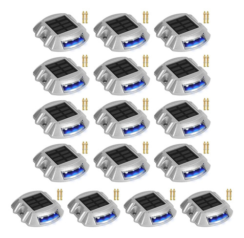 Driveway Lights 16pack Led Solar Dock/deck Lights Azul ...