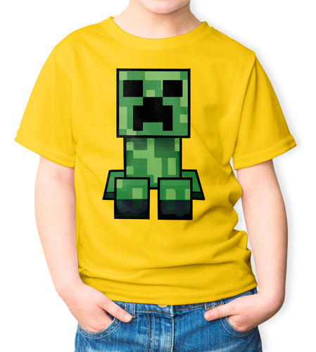 Playera Para Niños De Creepe De Minecraft