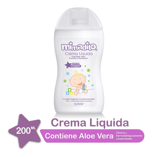 Crema Líquida Humectante Mimadito 200 Ml