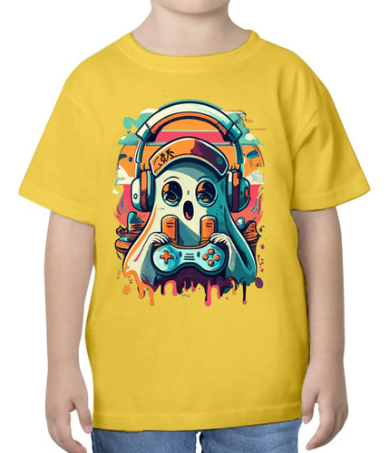 Playera Fantasma Gamer - Halloween - Streamer