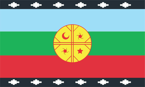 Bandera ARAUCANOS 90 x 150 cm AZ FLAG Bandera del Pueblo MAPUCHE 150x90cm para Palo 