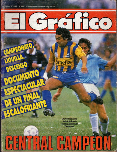 Revista El Gráfico Nro. 3526 - En Tapa Palma Central Campeón