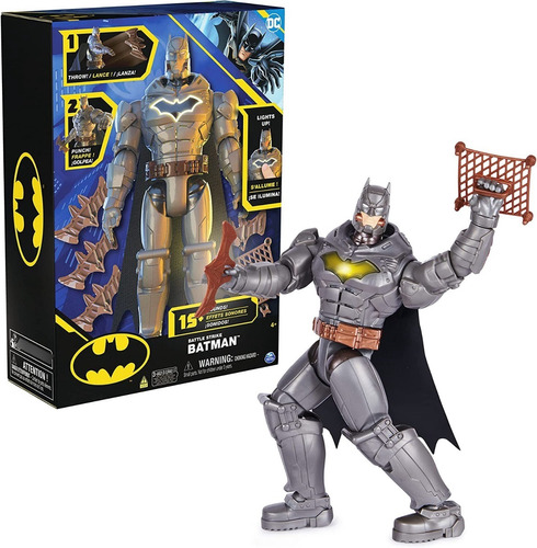 Batman Figura Battle Strike 15 Sonidos Luz 30 Cm Dc