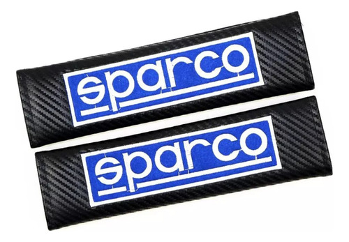 Cubre Cinturón De Seguridad De Auto Sparco Letra Azul