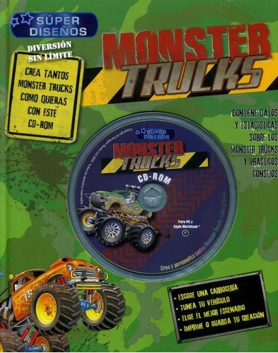Monster Trucks - Super Diseños Con Cd-rom