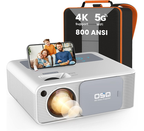 Proyector 5g Wifi 1080p Compatible Con 4k - Osq 800 Ansi Hd