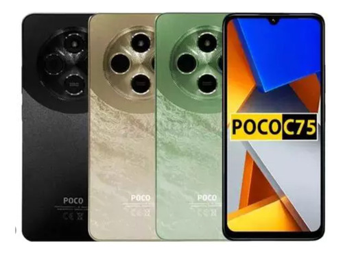 Xiaomi Poco C75 256gb/8gb Versão Global 2025+ Fone + Relógio Dourado