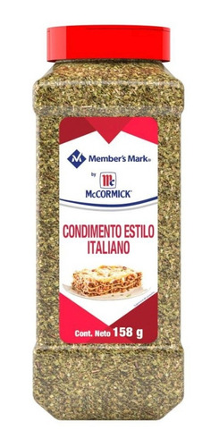 Condimento Estilo Italiano Member's Mark By Mccormick 158 Gr