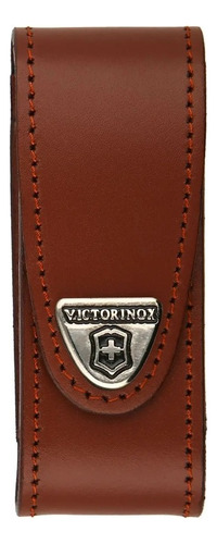 Funda De Piel Victorinox Para Navajas De 91mm Color 500754 Café