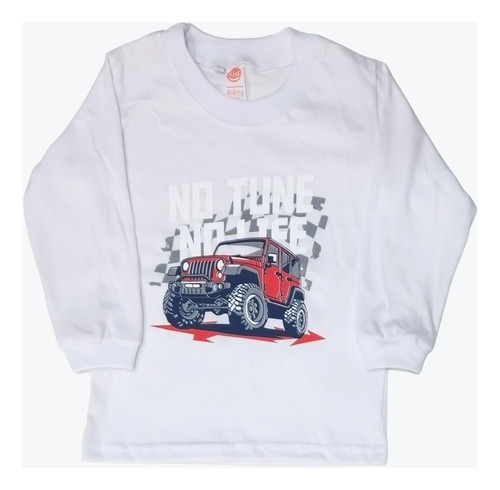 Remera Algodon Manga Larga De Bebé - Modelo Tune - Kiding