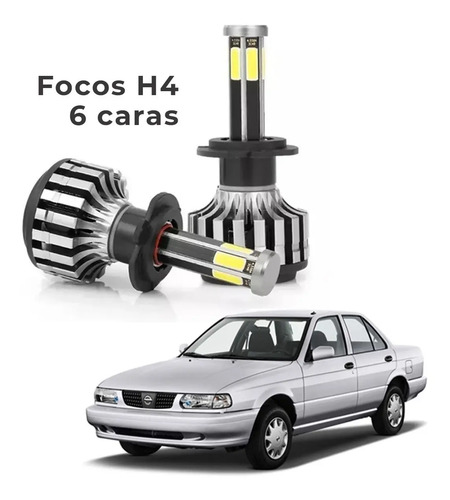Focos Para Tsuru Hiperled Delanteros Altas Y Bajas 6 Caras | Envío gratis